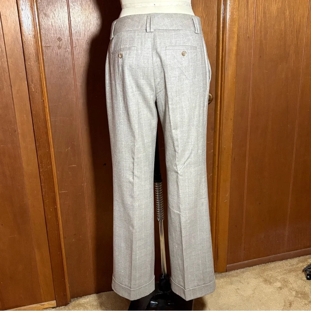 Banana Republic Beige Tailored Martin Pants with Cuff size 6 - Picture 2 of 5